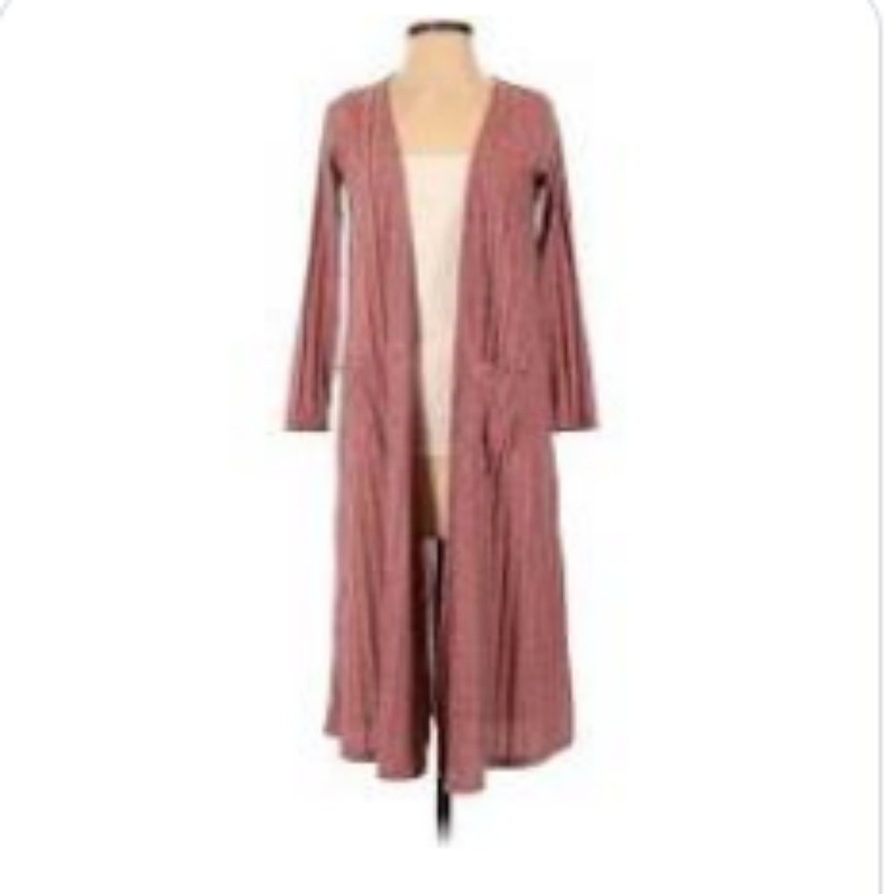 Lularoe Ribbed Dusty Rose Cardigan